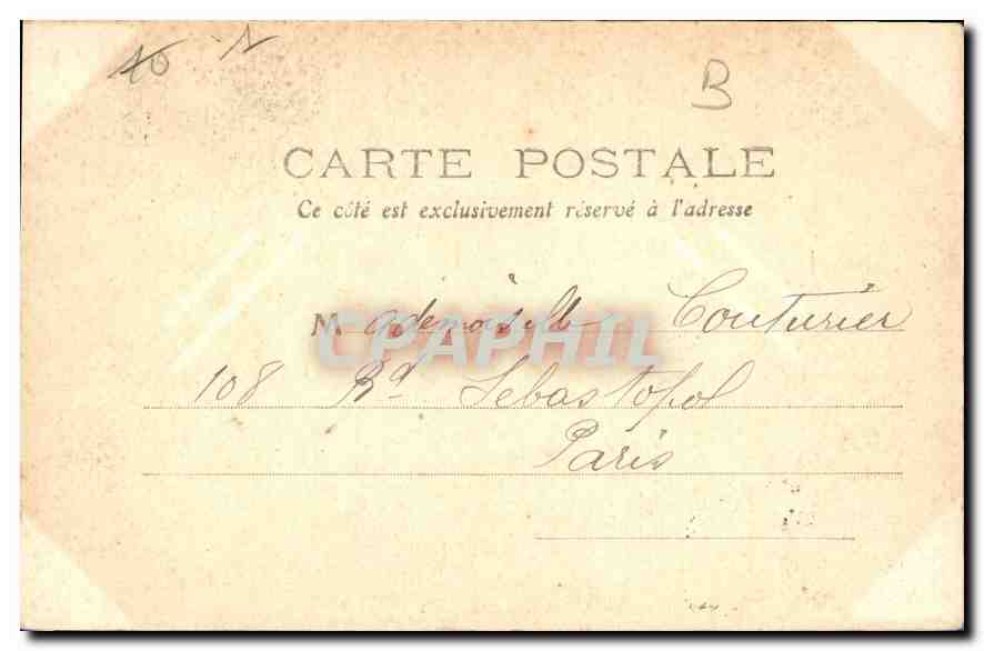 CPA Bordeaux L'Eglise Sainte Croix  — Verso