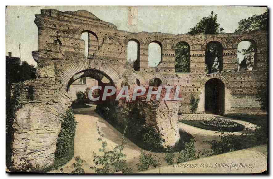 CPA Bordeaux Palais Gallien Les Ruines 