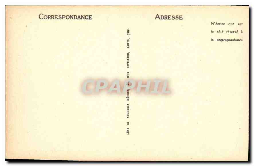 CPA Bordeaux Monument des Girondins par Dumilaire et la Place des Quinconces  — Verso