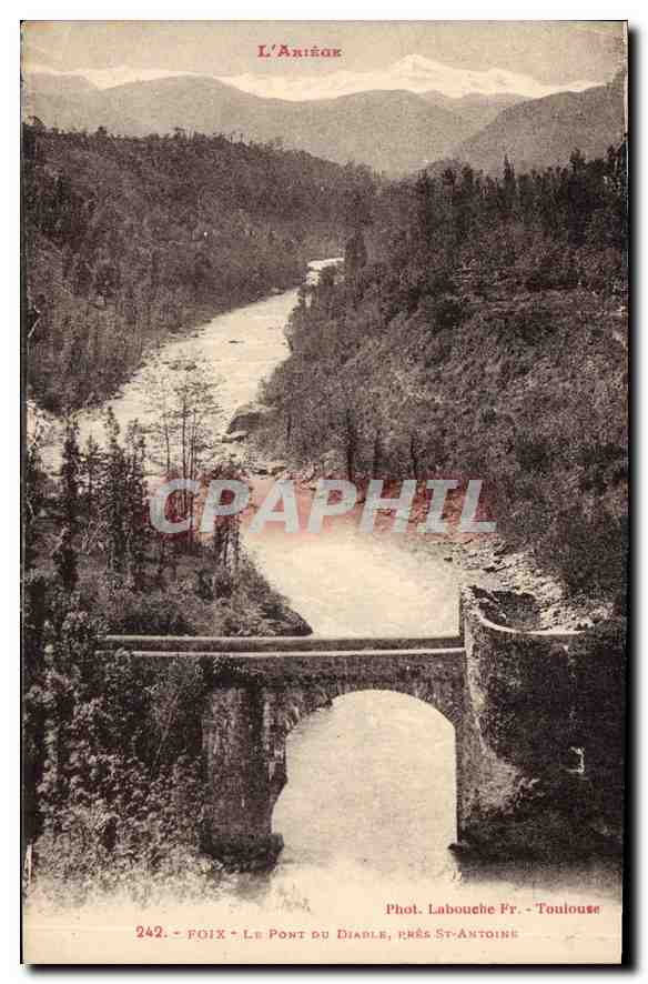 CPA Foix Le Pont du diable pres St Antoine 