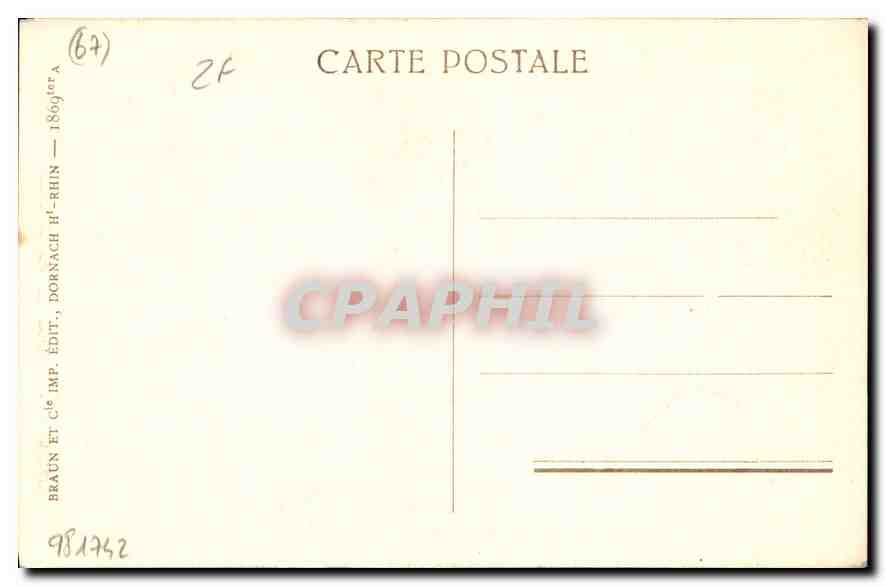 CPA Strasbourg Cathedrale Vierges Folles  — Rückseite