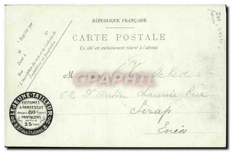 CPA La Cote D'Azur Monaco et Monte Carlo  — Rückseite