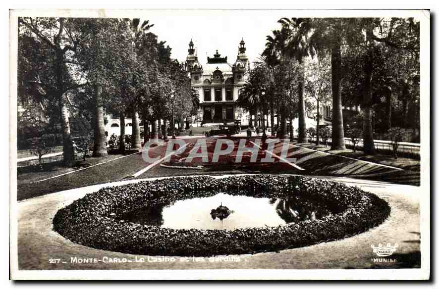Monte-Carlo — Le Casino et les jardins — Munilla, n° 217