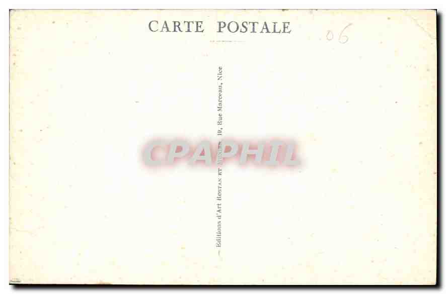 Monte-Carlo — Le Casino, les Terrasses et le Rocher — Éditions d'Art Rostas, Nice — Verso