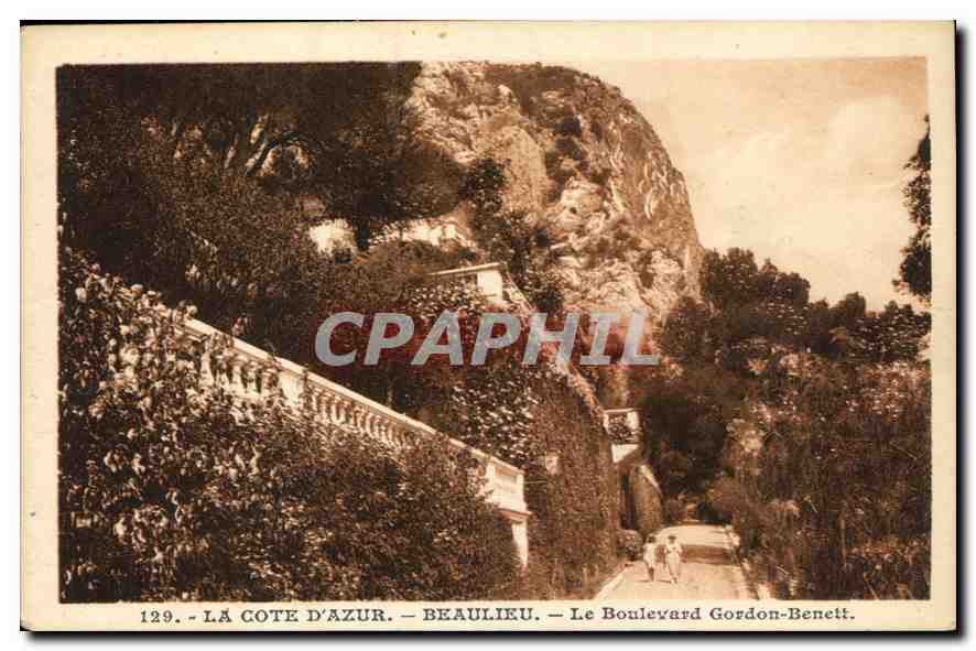CPA La Cote D'Azur Beaulieu le Boulevard Gordon Benett 