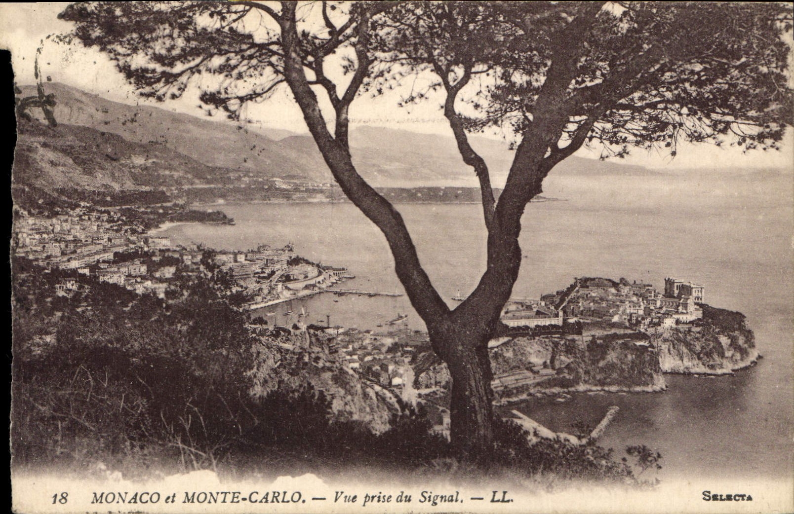 Monaco et Monte-Carlo — Vue prise du Signal — LL. — Selecta