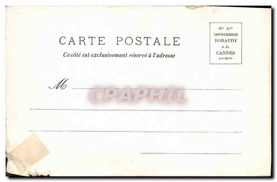 CPA Vue de Theatre de Monte Carlo  — Rückseite