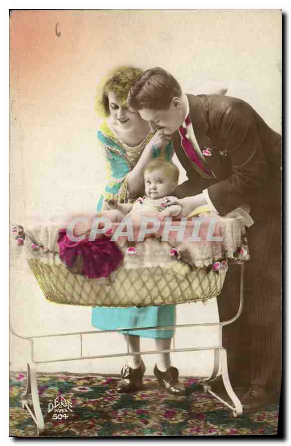 CPA Femme Enfant