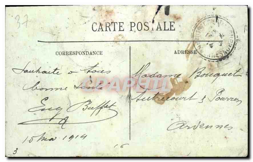 CPA Tours Le Pont de Pierre sur la Loire  — Rückseite