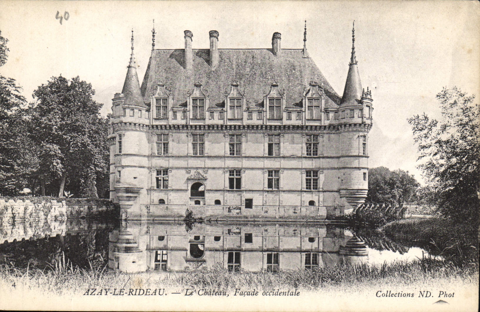 CPA Azay Le Rideau Le Chateau Facade Occidentale 