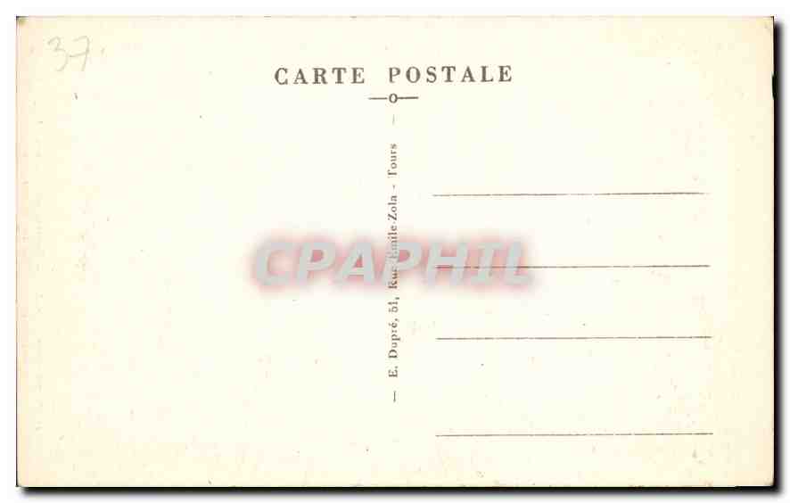 CPA Montresor Une Vue sir l'Indrois  — Rückseite