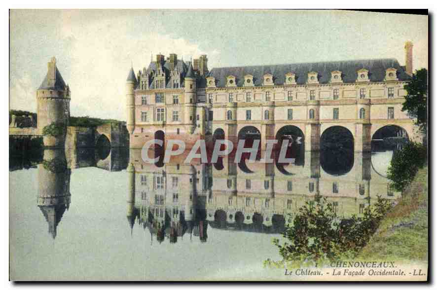CPA Chenonceaux Le Chateau La Facade Occidentale 