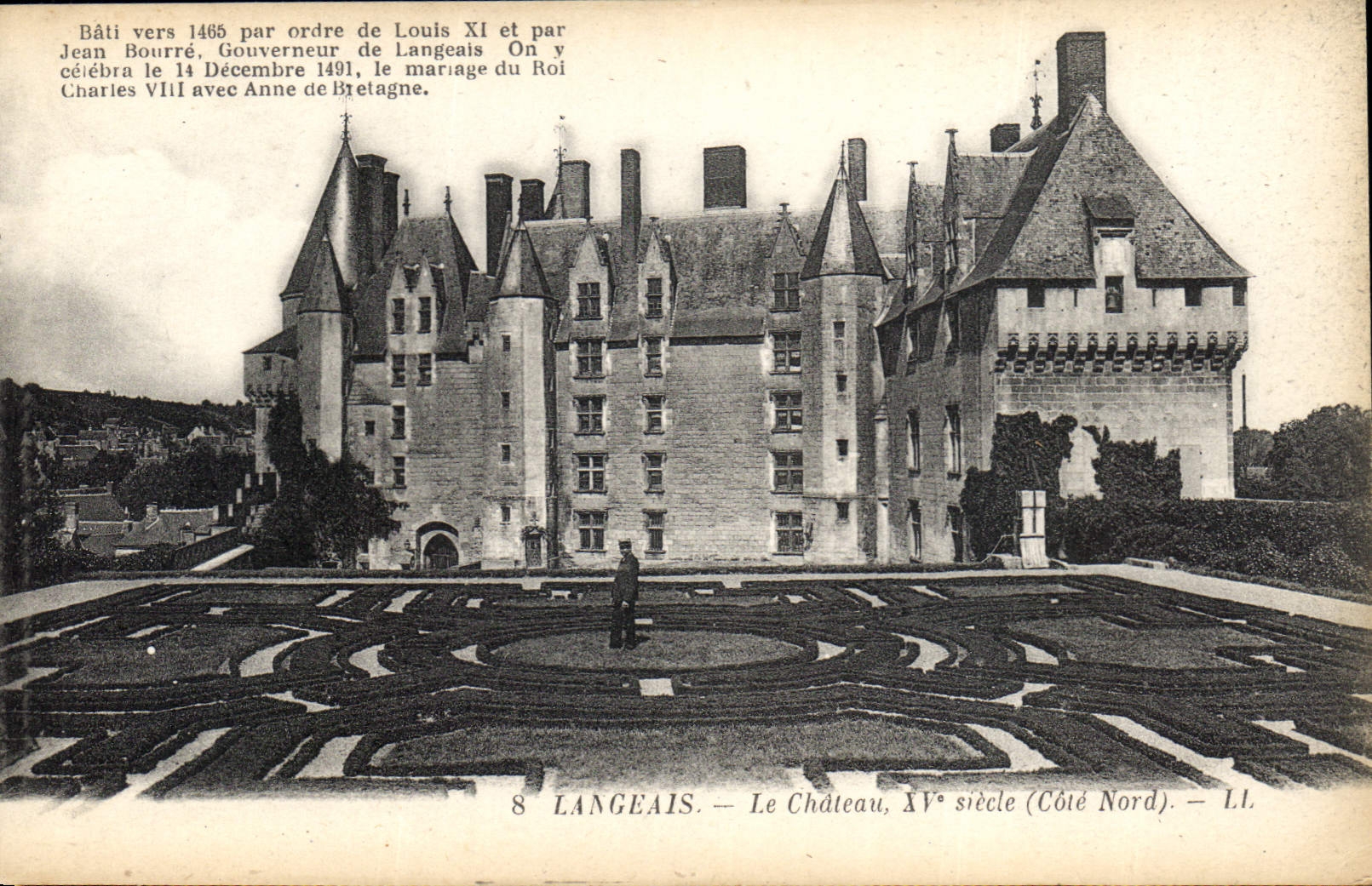 CPA Langeais Le Chateau AV seicle Cote Nord 