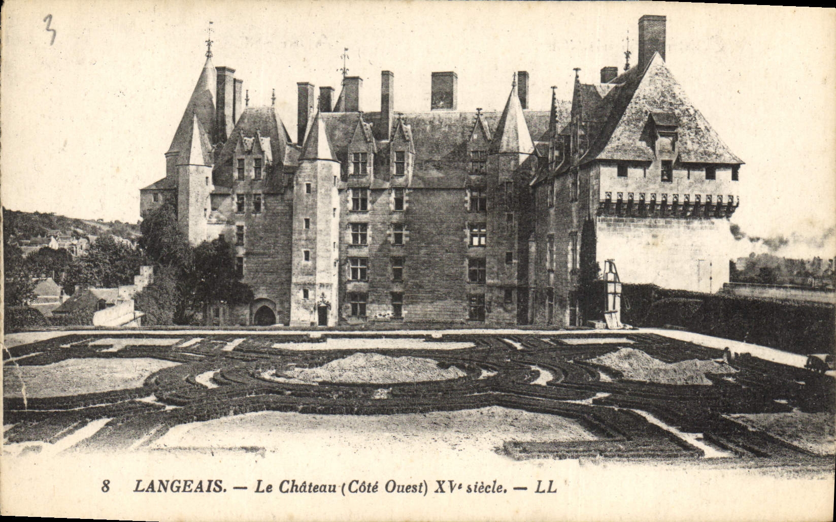 CPA Langeais Le Chateau Cote Ouest XV seicle 