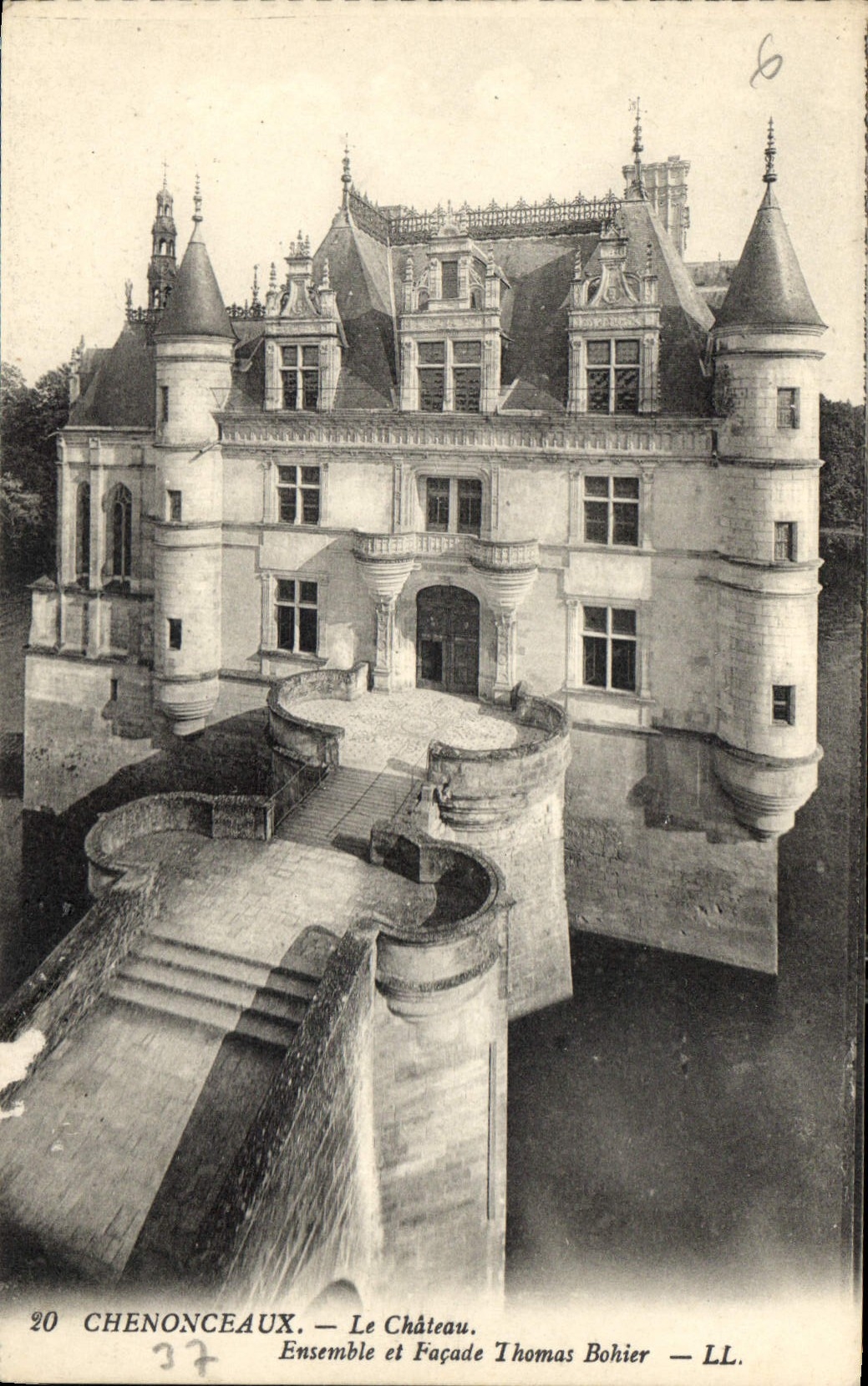 CPA Chenonceaux Le Chateau Ensemble el Facade Thomas Bohier 