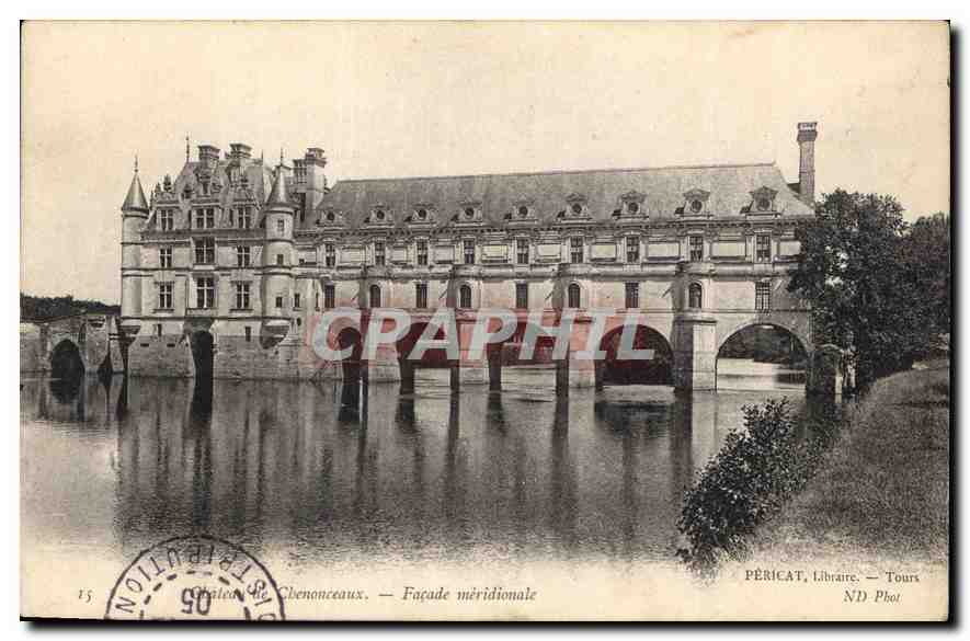 CPA Chateau de Chenonceaux Facade Meridionale 