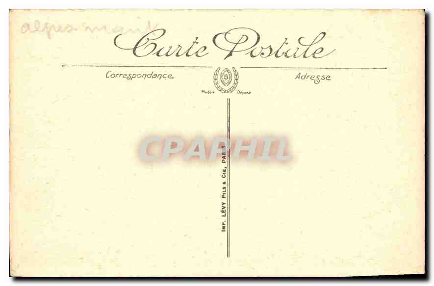 CPA La Cote D'Azur  — Rückseite