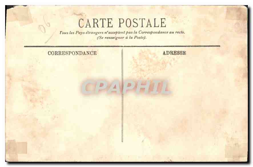 CPA Cannes vue generale prise de la Croix des Gardes  — Verso