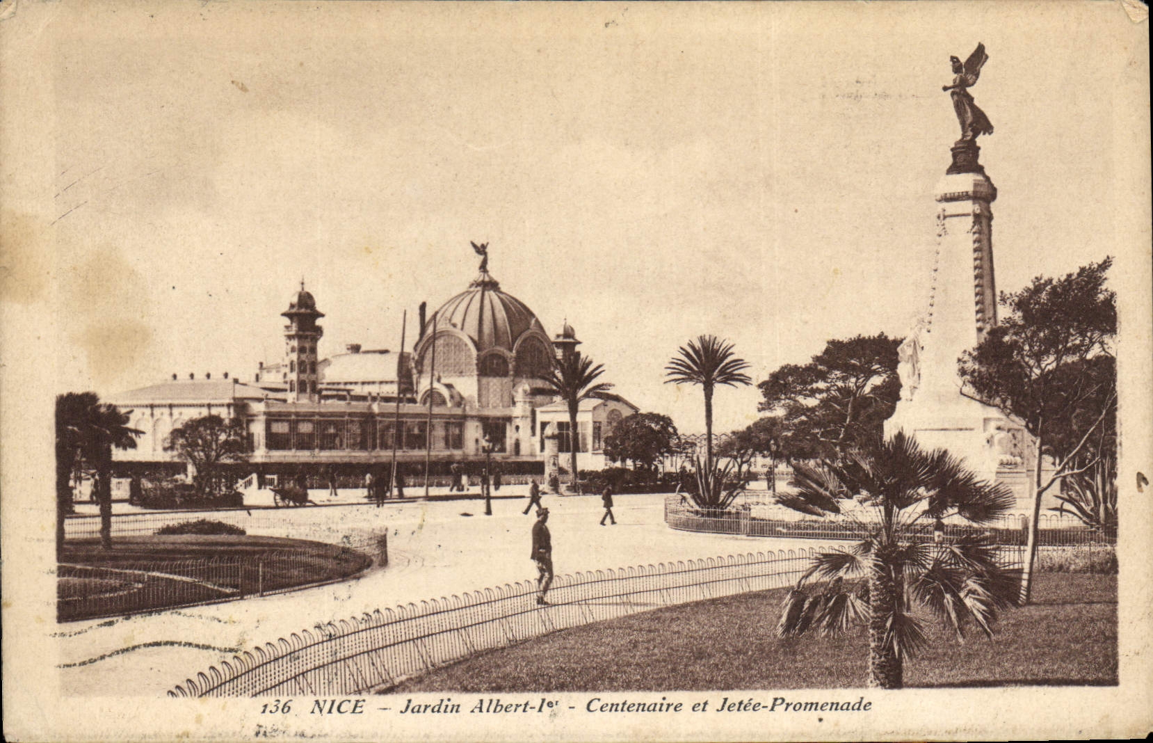 Nice - Jardin Albert-1er - Centenaire et Jetée-Promenade — édition Baylone, n°136