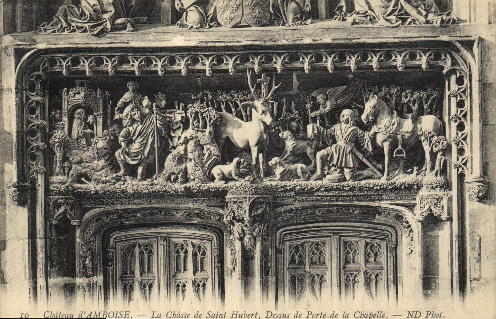 CPA Chateau d'Amboise La Chasse de Saint Hubert Dessus de la Chapelle 