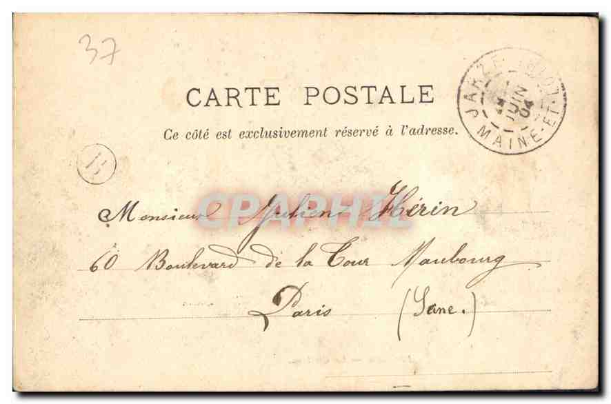 Langeais — Le Château — Éditeur Gabriel — Verso