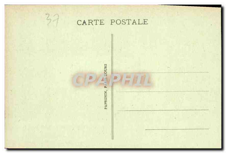 CPA Loches Chateau Royal Tombeau d'Agnes Sorel  — Rückseite