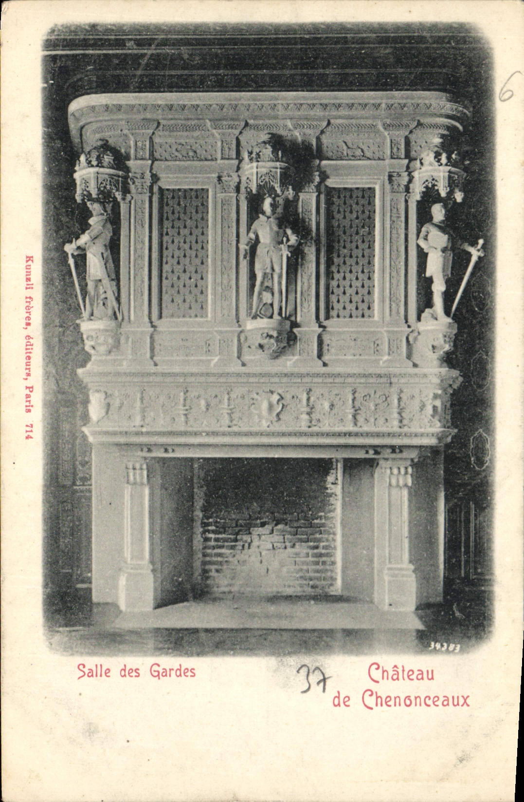 CPA Saile des Gardes Chateau de Chenonceaux 