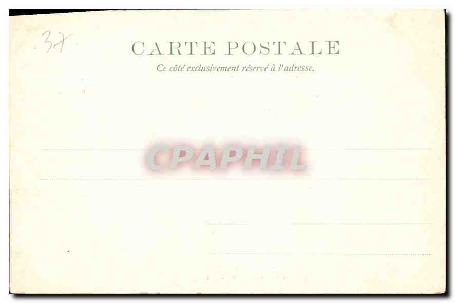 CPA Saile des Gardes Chateau de Chenonceaux  — Rückseite