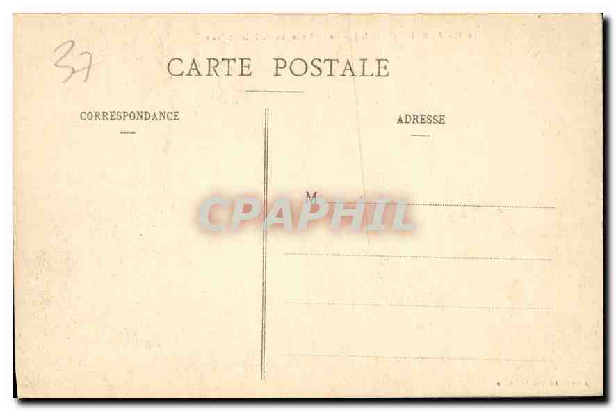 CPA Amboise Le Chateau vu de l'Ile St Jean  — Rückseite