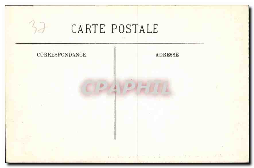 CPA Loches Le Chateau et le Porte des Cordeliers  — Rückseite