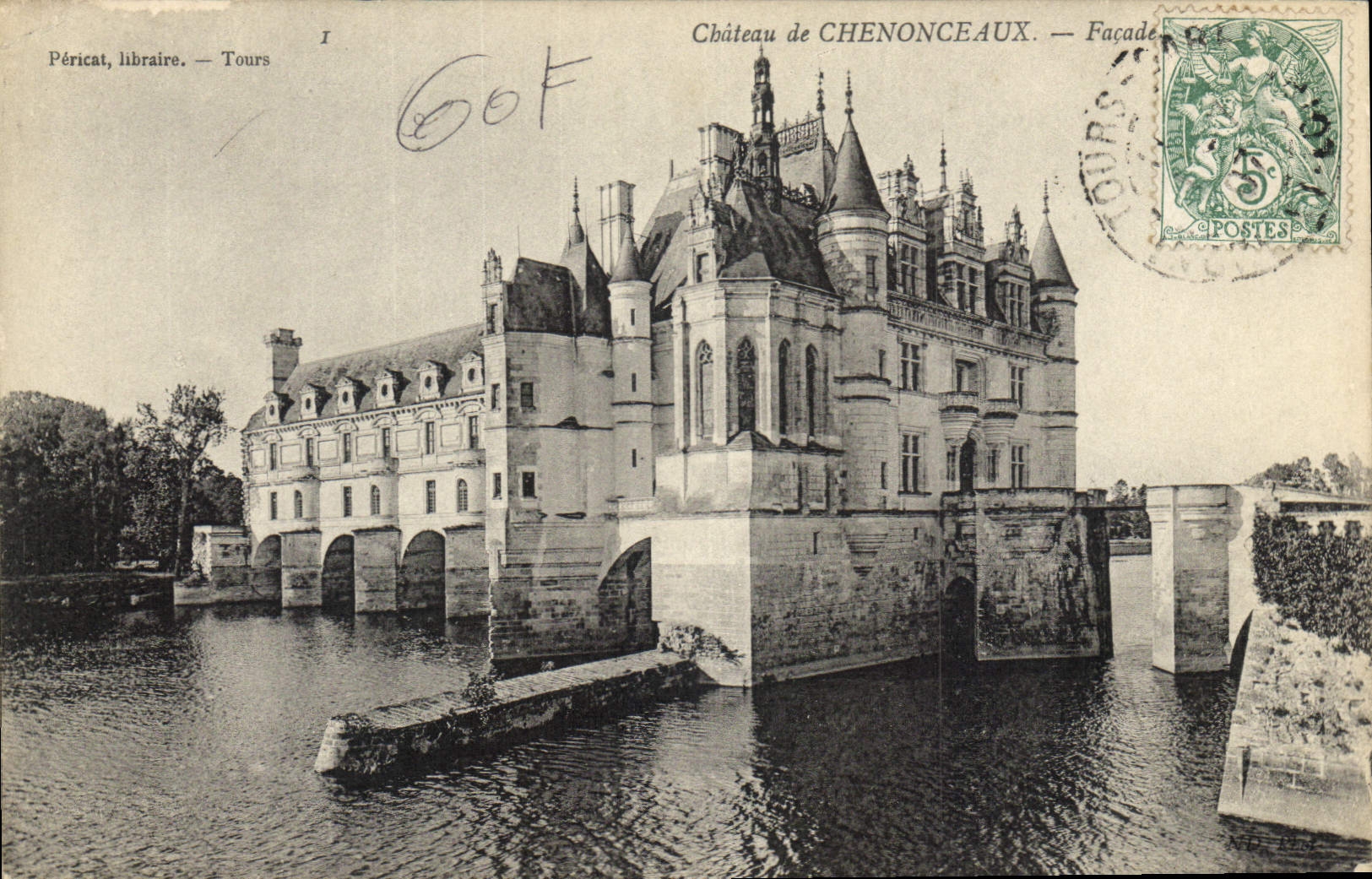 CPA Chateau de Chenonceaux Facade 
