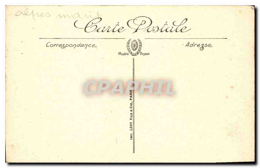 CPA La Cote d'Azur  — Verso