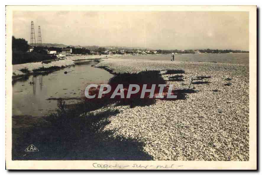 CPA Cagnes sur Mer vus sur le Cros 