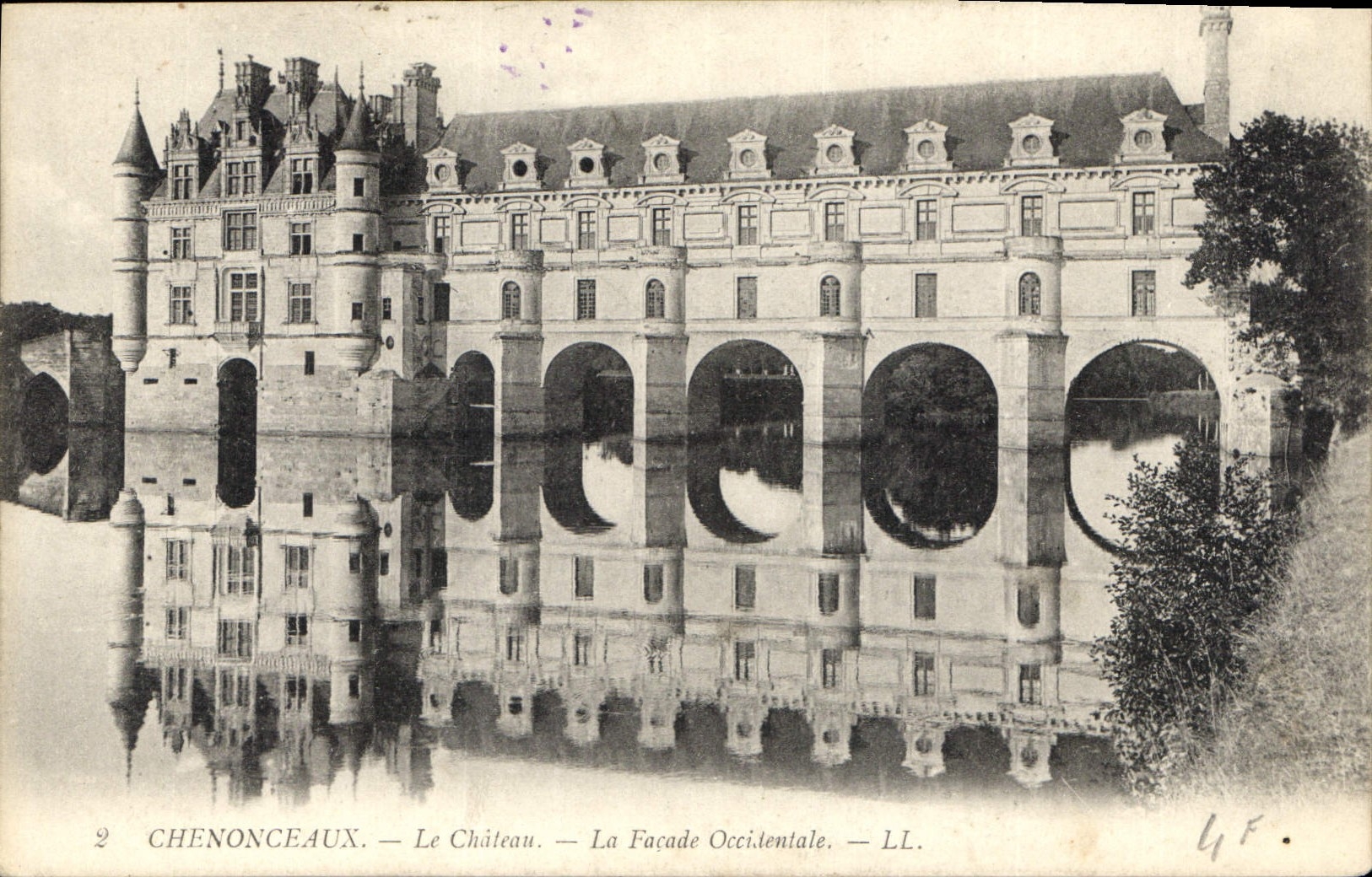 CPA Chenonceaux Le Chateau La Facade Occidentale 