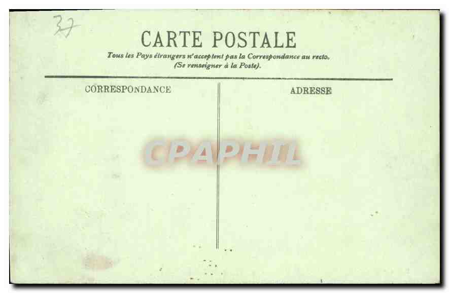 CPA Chenonceaux Le Chateau La Facade Occidentale  — Rückseite