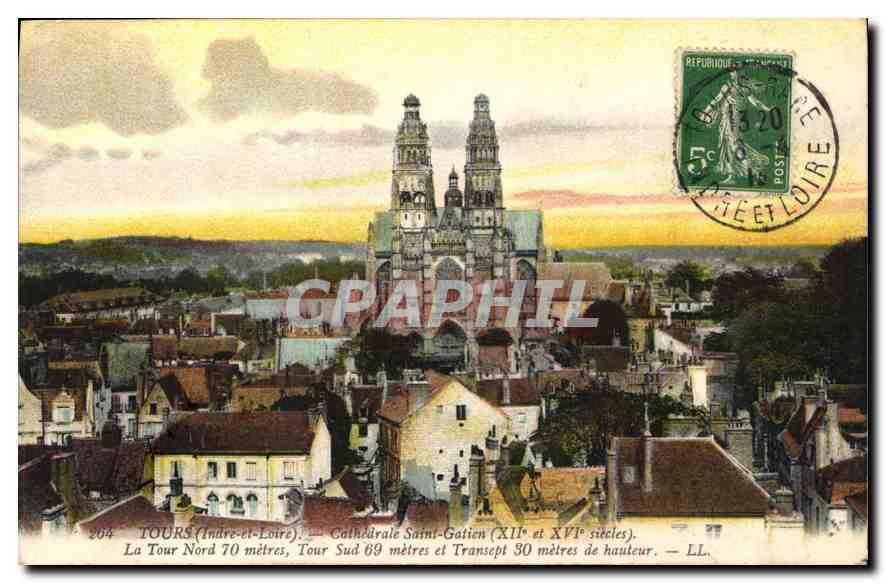CPA Tours Cathedrale Saint Gatien 