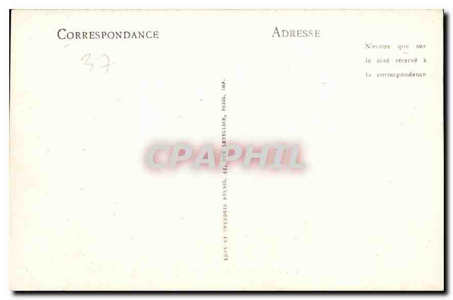 CPA Loches Vue Generale  — Rückseite