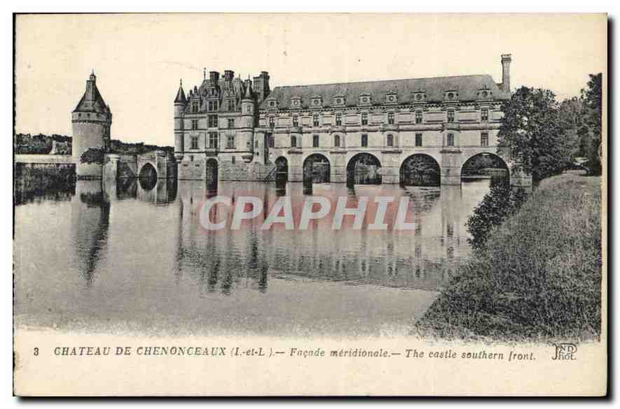 CPA Chateau de Chenonceaux Facade Meridionale 