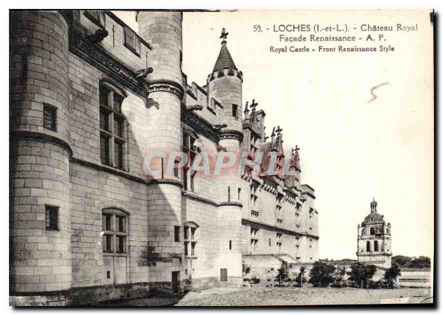 CPA Loches Chateau Royal Facade Renaissance 