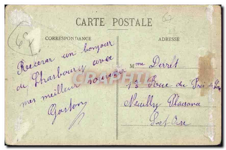 CPA Strasbourg Portail de l'Eglise St Pierre  — Rückseite