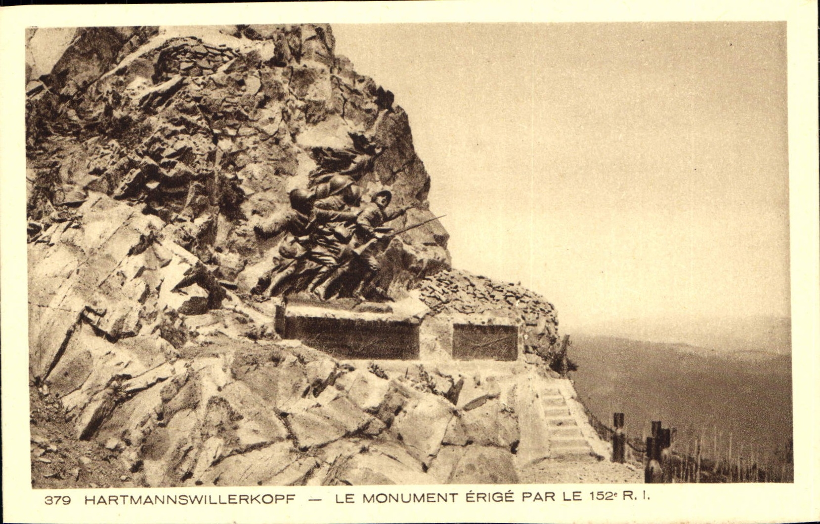 CPA Hartmannswillerkopf Le Monument Par Le 