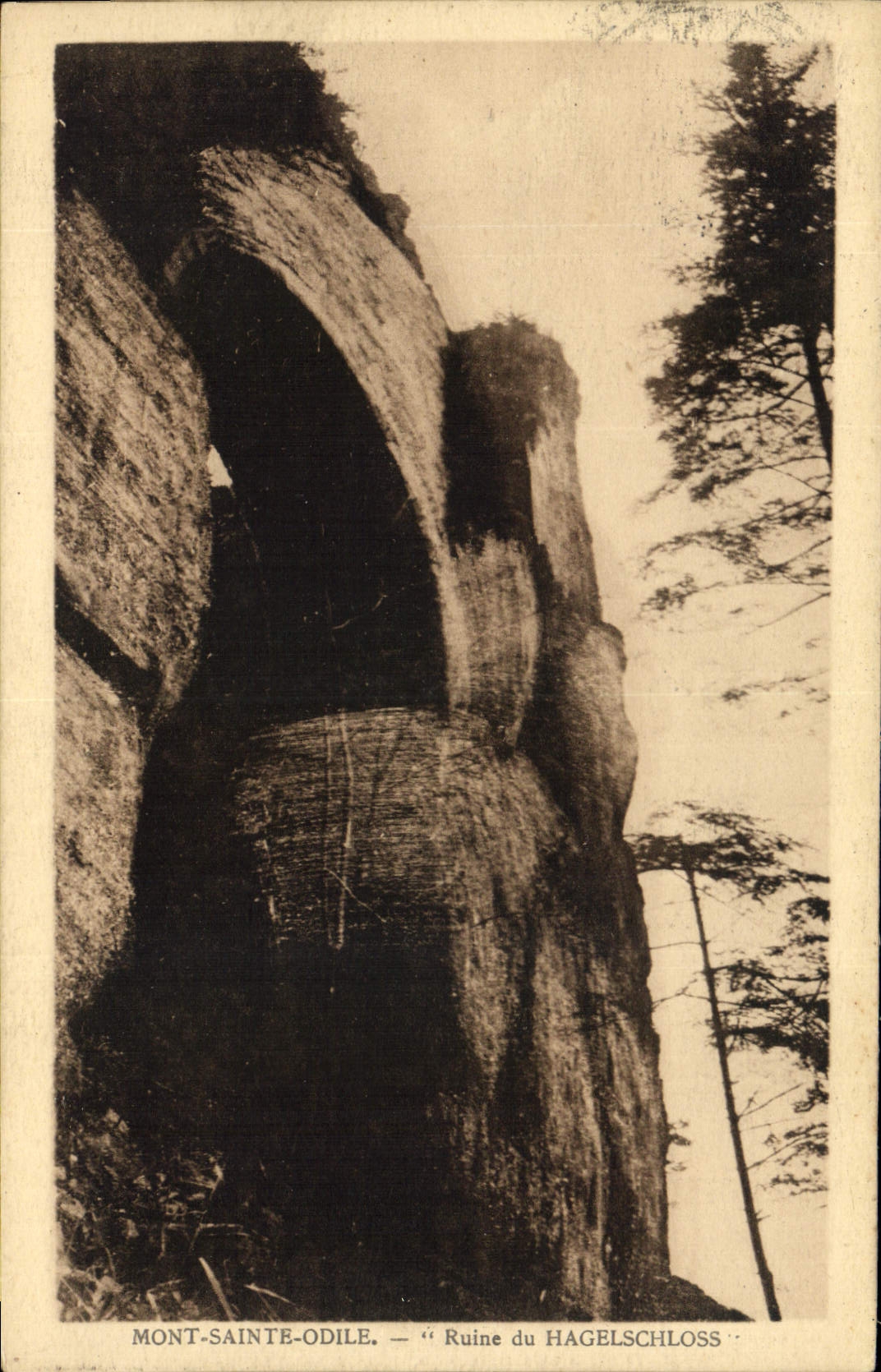 CPA Mont Sainte Odile Ruine du Hagelscholss 
