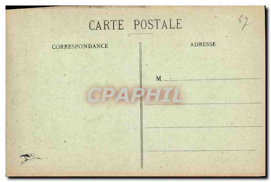 CPA Obernai nid de Cigognes  — Verso