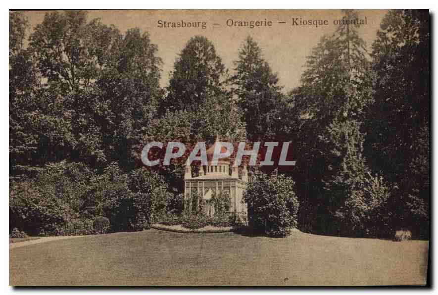 CPA Strasbourg Orangerie Kiosque oriental  