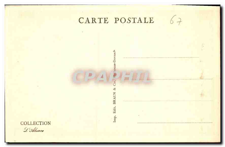 CPA Strasbourg Cathedrale Vierge Sage  — Rückseite