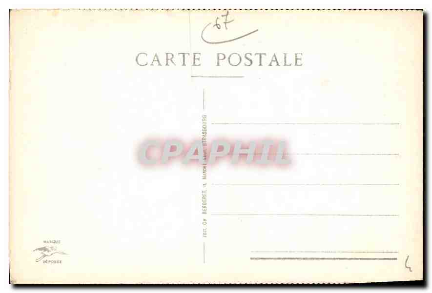CPA Strasbourg la Cathedrale  — Rückseite