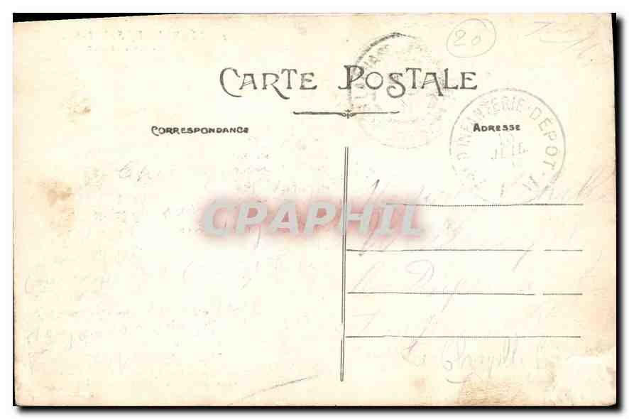 CPA Legende de Saint Saulge Le feu d'artifice  — Rückseite