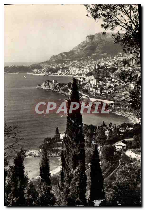 CPA Monte Carlo vu de Roquebrune 