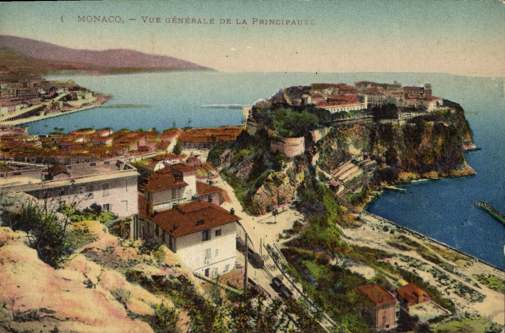 CPA Monaco vue generale de la Principaute 