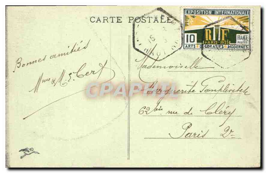 CPA Le Lac Blanc et la Digue  — Verso